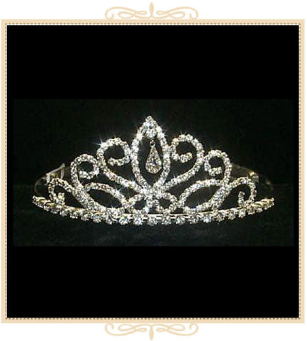 Fancy Navette Pear Drop Tiara (12044)