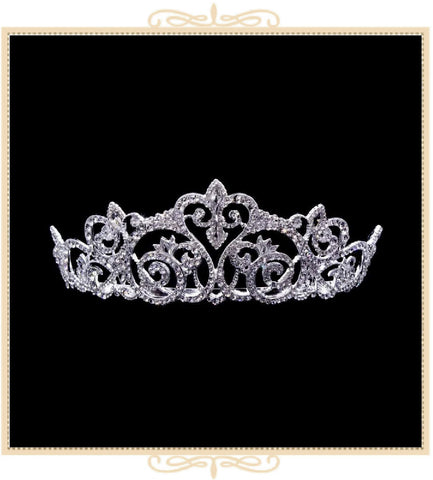 Floral Rased Heart Tiara (16467)