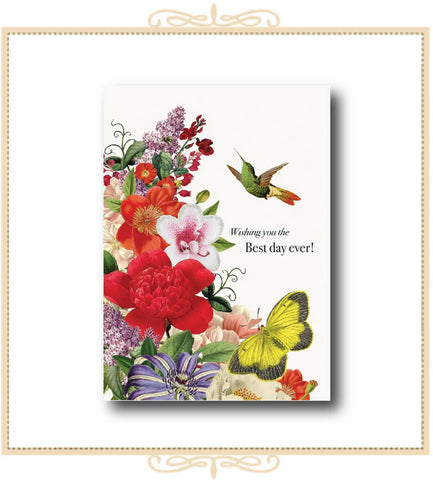 Wishing You the Best Day Ever Greeting Card 5" x 7" (C-BDE)