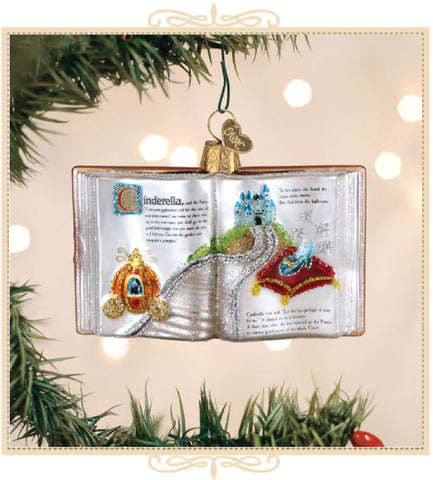 Cinderella Book Ornament