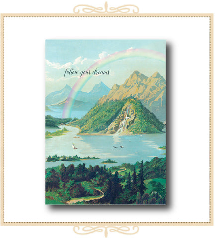Follow Your Dreams ENCOURAGEMENT CARD 5" x 7" (C-FYDR)