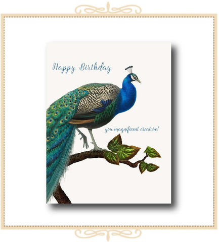 Happy Birthday You Magnificent Creature! BIRTHDAY CARD 4.25" x 5.5" (CA2-HBYM)