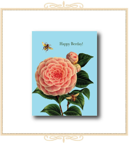 Happy Beeday! BIRTHDAY Card 4.25" x 5.5" (CA2-HBEE)