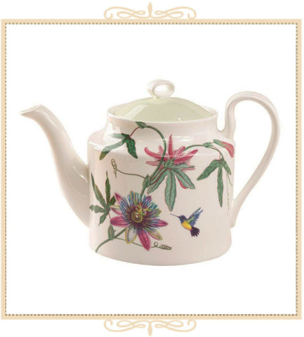 Hummingbird Garden Bone China Teapot