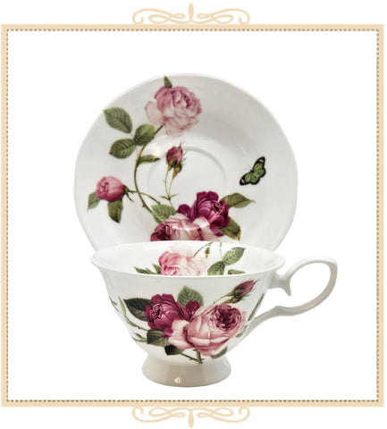 Kensington Pink Rose Teacup and Saucer