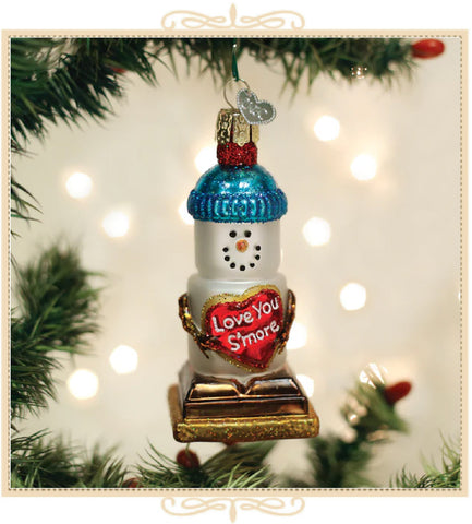 Love You S'more Snowman Ornament