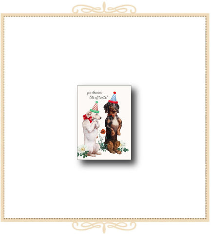 You Deserve Lots Of Treats Mini Enclosure Card 2.5" x 3.5" (MI-YDL)
