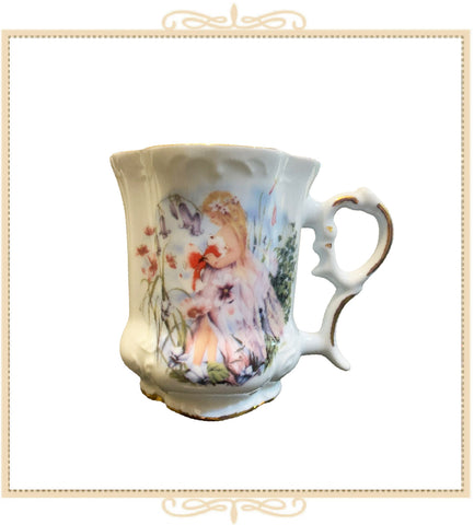 Queen Mary Signature Floral Mug Pink Fairy in Flower Garden (FM)
