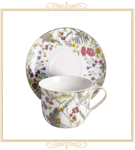 Poppy Meadow Jumbo Teacup and Saucer