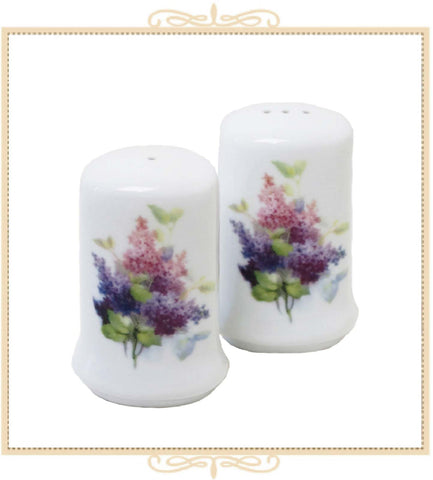 Queen Mary Signature Oval Salt & Pepper Shakers in Assorted Floral Designs
