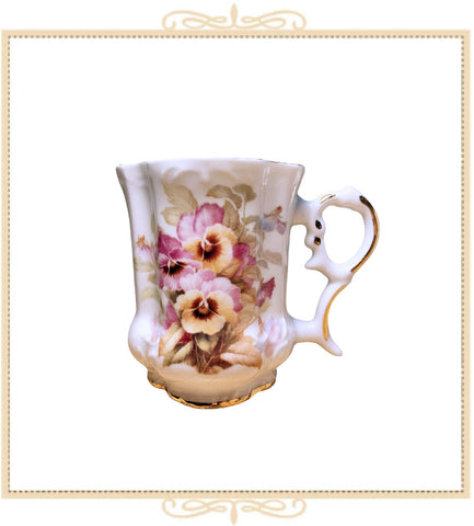 Queen Mary Signature Floral Mug San Du Pansy