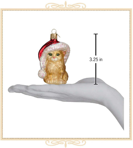 Santa's Kitten Ornament