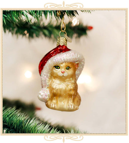 Santa's Kitten Ornament