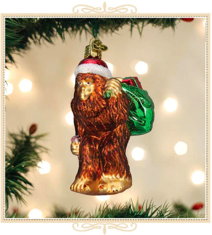 Santa Sasquatch Ornament