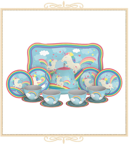 Unicorn Tin Tea Set