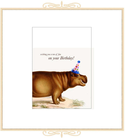 Wishing You A Ton Of Fun On Your Birthday! BIRTHDAY CARD 4.25” x 5.5” (CA2-TOF)