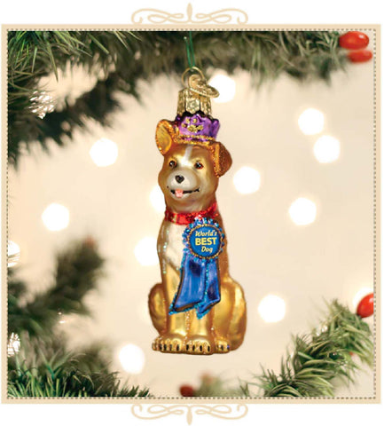 World's Best Dog Ornament