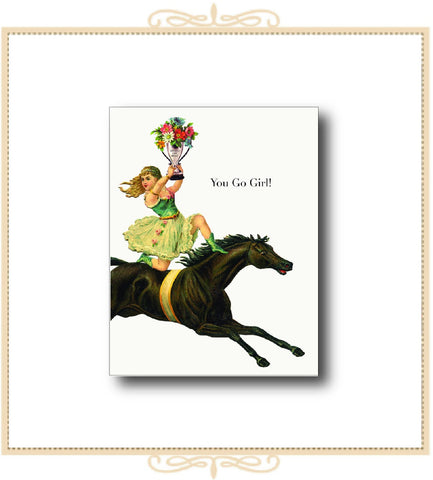 You Go Girl! Greeting Card 4.25" x 5.5" (CA2-YGG)