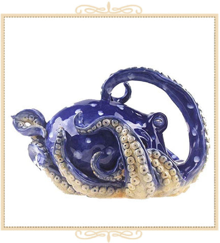 Blue Octopus Teapot
