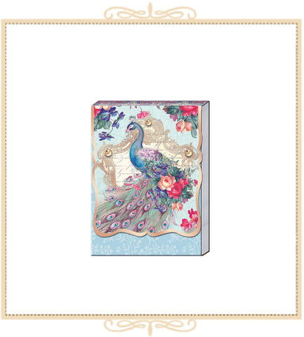 Blushing Peacock Pocket Notepad