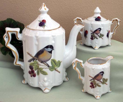 Chickadee 3 Piece Teaset