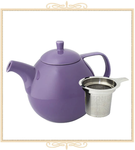 Curve Teapot With Infuser 45 oz Purple