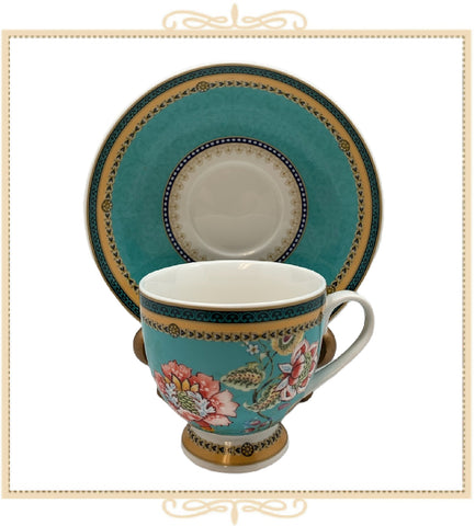 Emperor Garden Flowers Teacup and Saucer