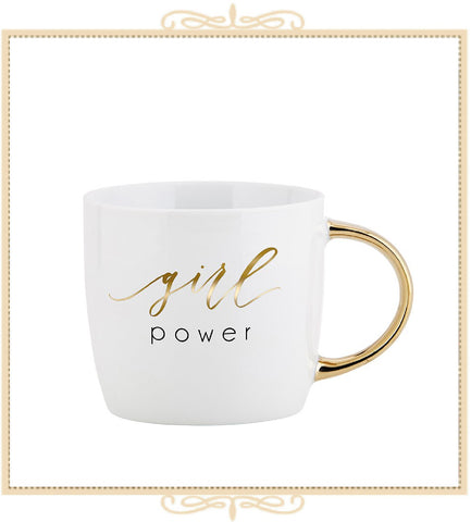 Girl Power - Gold Handle Mug