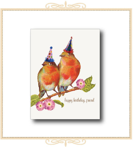 Happy Birthday Friend BIRTHDAY CARD 4.25" x 5.5" (CA2-HBFR)