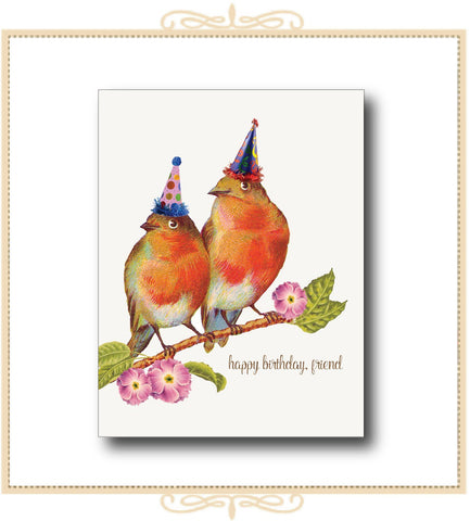 Happy Birthday Friend BIRTHDAY CARD 5"x 7" (C-HBF)