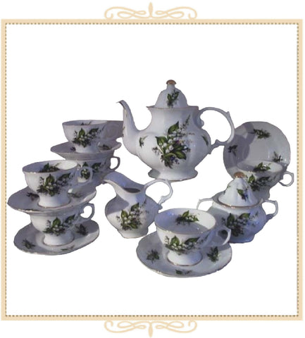 Lily of the Valley 15 Piece Tea Set