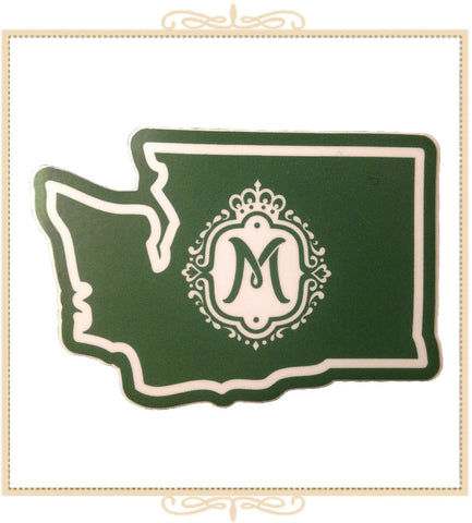 Queen Mary Logo Washington State Sticker