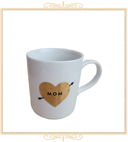Mom Heart with Arrow Mug
