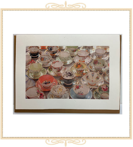 So Many Teacups Greeting Card (QM9)