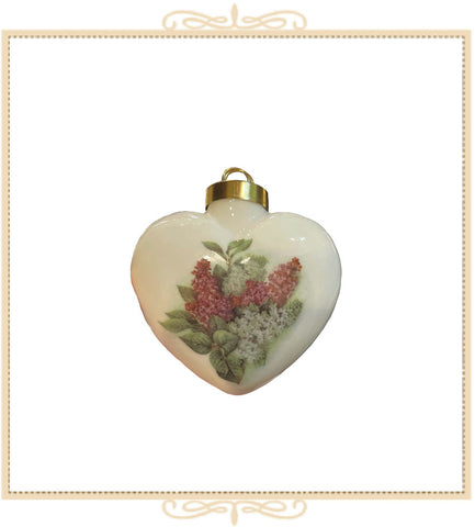 Queen Mary Signature Heart Ornament in Assorted Floral Designs