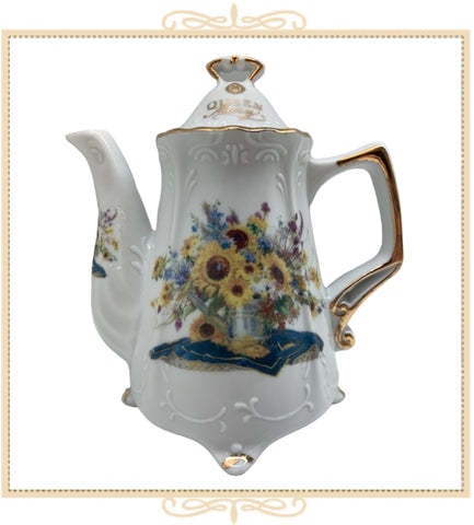 Queen Mary Signature Teapot Sunflowers in Watering Can