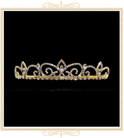Royal Regent Tiara with Combs Gold (16232G)