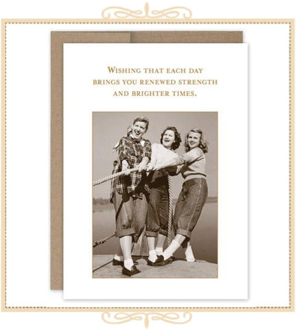 Wishing That Each Day Brings You Renewed Strength And Brighter Times. GET WELL CARD (SM673)