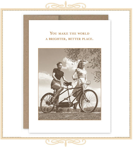 You Make The World A Brighter, Better Place THANK YOU CARD (SM719)