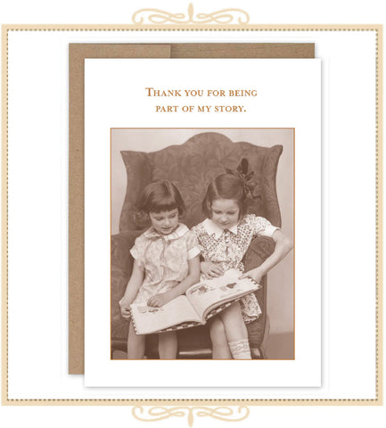 Thank You For Being Part Of My Story FRIENDSHIP CARD (SM740)