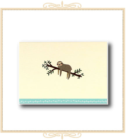 Sloth Note Cards