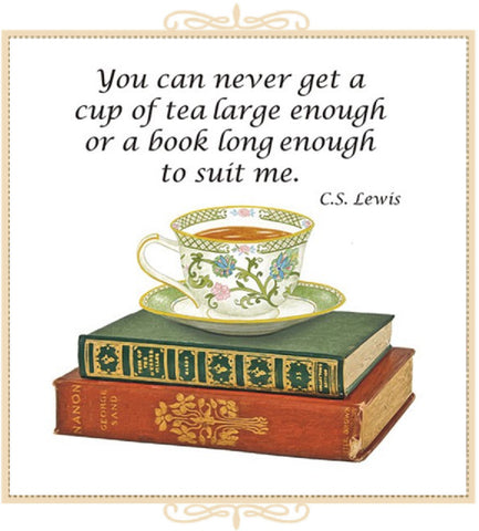 Tea and Books Tea Towel - Single