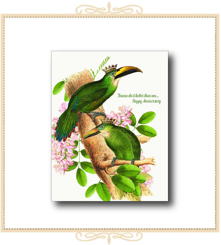 Toucan Do It Better! Happy Anniversary! ANNIVERSARY CARD 4.25" x 5.5" (CGA2-TCD)