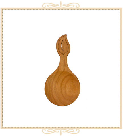 Wooden Tea Scoop - Leaf