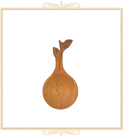 Wooden Tea Scoop - Leaves