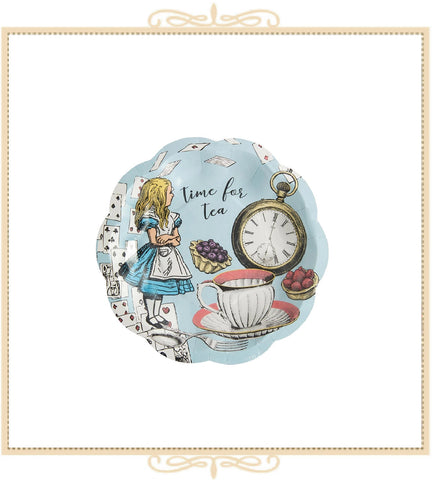 Alice in Wonderland Scalloped Plate