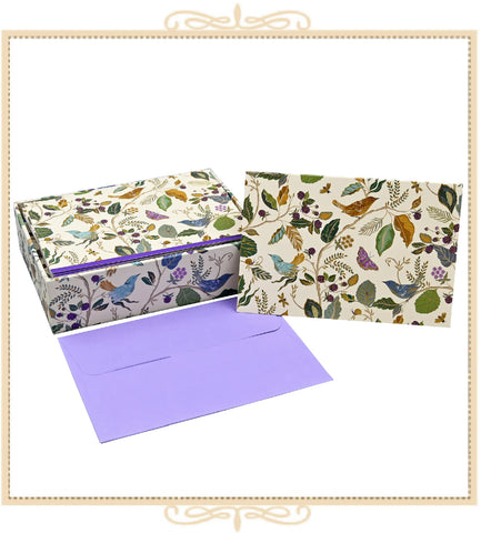 Birds and Berries Note Cards