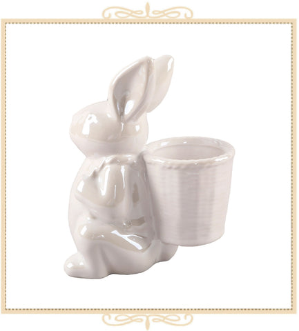 7 inch Ceramic Bunny Vase