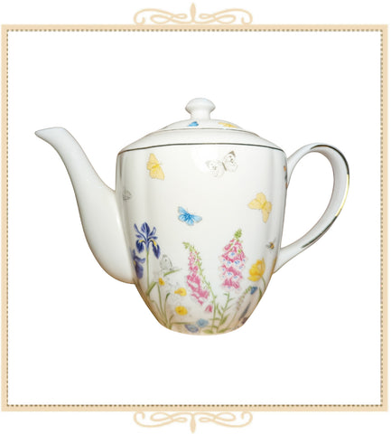 Butterfly Tulip Teapot