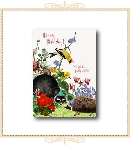 Happy Birthday! Let's Get This Party Started! Greeting Card 5" x 7" (C-LGT)